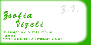 zsofia vizeli business card